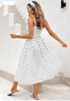 Kleid maxi na ramiączkach w Punkte Mia Dotti Weiß