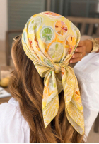 Wzorzysta Tuch w cytrynki Lemon Vibe Gelb