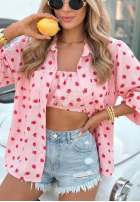 Hemd w róże Velvet Rose Puderrosa