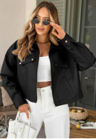 Skórzana Jacke bomberka Less Is More Mokkafarben