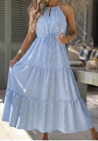 Zwiewna Kleid na ramiączkach w kratę Summer Sorbet Gelb