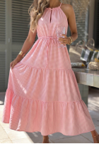 Zwiewna Kleid na ramiączkach w kratę Summer Sorbet Gelb