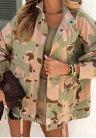 Bawełniana Jacke moro z kieszeniami City Alley Khaki