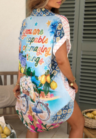 Hemd z krótkimi rękawami Mit Muster Ciao Ciao niebiesko-Rosa