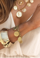 Armband łańcuszek z monetami Falling Gold złota