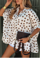 Hemd w Punkte Hello Bellissima Weiß