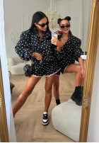 Shorts w Punkte Dot Romance Schwarz