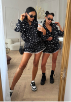 Hemd w Punkte Dot Romance Schwarz