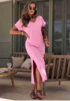 Kleid z dekoltem Your Own Life Schokoladenbraun