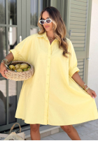 Długa Hemd z haftami Serengeti Gelb