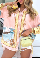 Wzorzysta Hemd Ocean Sail Puderrosa