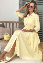 Koszulowa Kleid maxi w paski Julieta Rosa