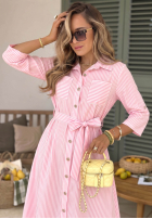 Koszulowa Kleid maxi w paski Julieta Rosa