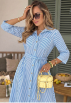 Koszulowa Kleid maxi w paski Julieta Rosa