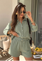 Musselinshorts Campfire Oasis Pistaziengrün