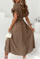 Wiązana Kleid w Punkte Take A Chance Blau