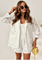 Koronkowe krótkie spodenki Lace Summer Weiß