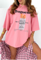 T-Shirt z nadrukiem Baguette Gelb