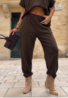 Bluse oversize z kieszeniami Bright Breeze Beige