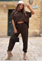 Bluse oversize z kieszeniami Bright Breeze Beige