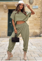 Bluse oversize z kieszeniami Bright Breeze Beige