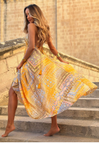 Wzorzysta Kleid maxi na ramiączkach Sun Rituals Blau