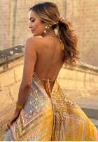 Wzorzysta Kleid maxi na ramiączkach Sun Rituals Blau