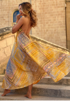 Wzorzysta Kleid maxi na ramiączkach Sun Rituals Blau