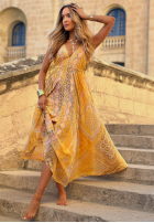 Wzorzysta Kleid maxi na ramiączkach Sun Rituals Blau