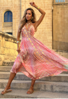 Wzorzysta Kleid maxi na ramiączkach Sun Rituals Blau
