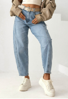 Hose Jeans banana z paskiem I Told You Blau