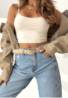 Hose Jeans banana z paskiem I Told You Blau