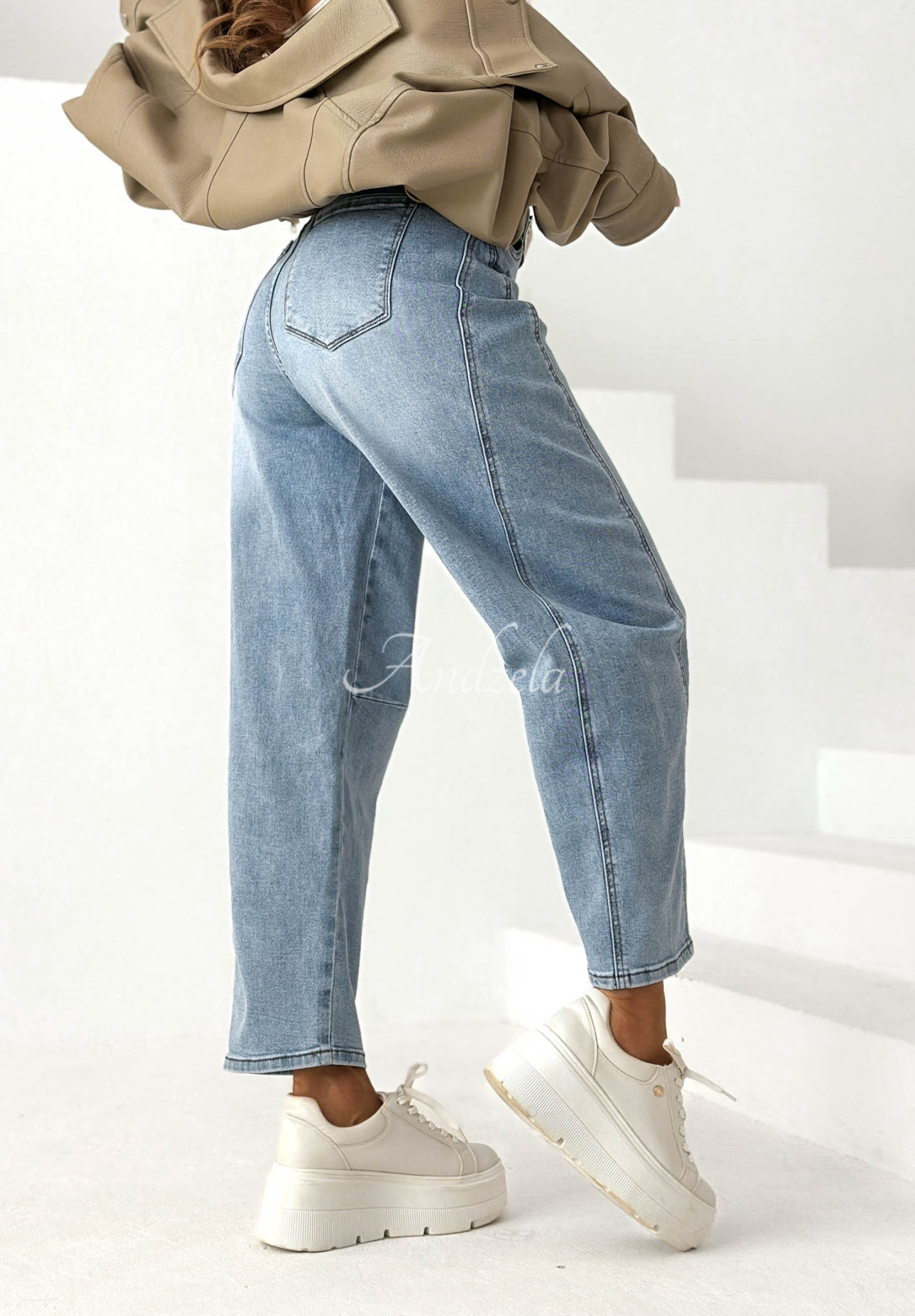 Bananenjeans mit Gürtel I Told You Blau