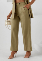 Material Hose wide leg Sand Club Beige