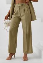 Material Hose wide leg Sand Club Beige