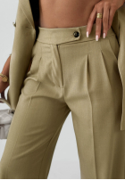 Material Hose wide leg Sand Club Beige