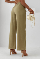 Material Hose wide leg Sand Club Beige