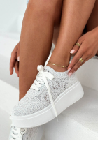 Koronkowe Sneaker Bianco Weiß