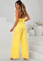 Długi Jumpsuit wide leg Sun Aura Weiß