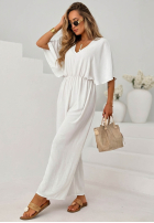 Kleid maxi w panterkę Wild Jungle Beige