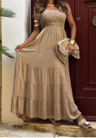 Kleid maxi bez ramiączek Cara Mia Kobaltblau