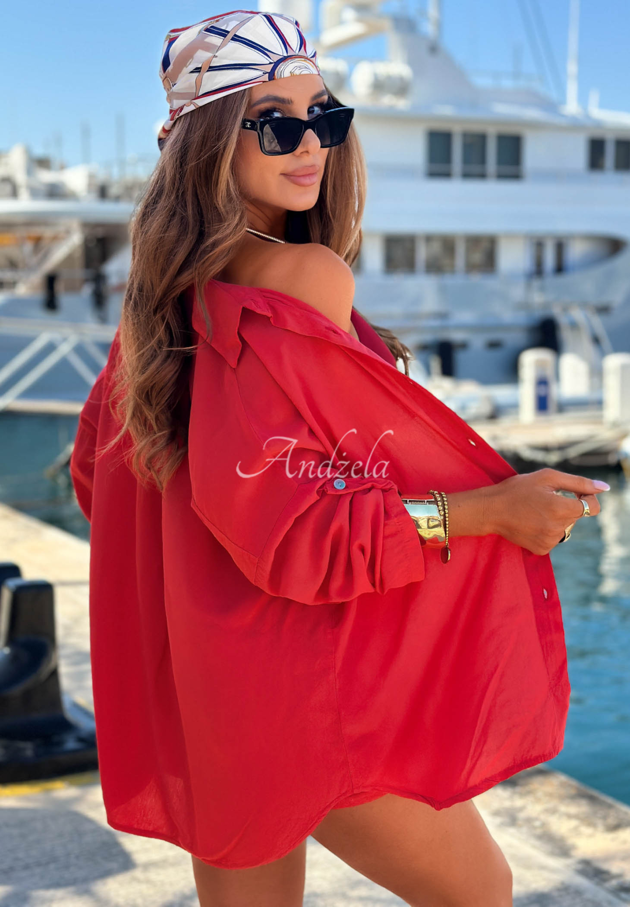 Viskoseset Hemd und Shorts Summer Essence Rot