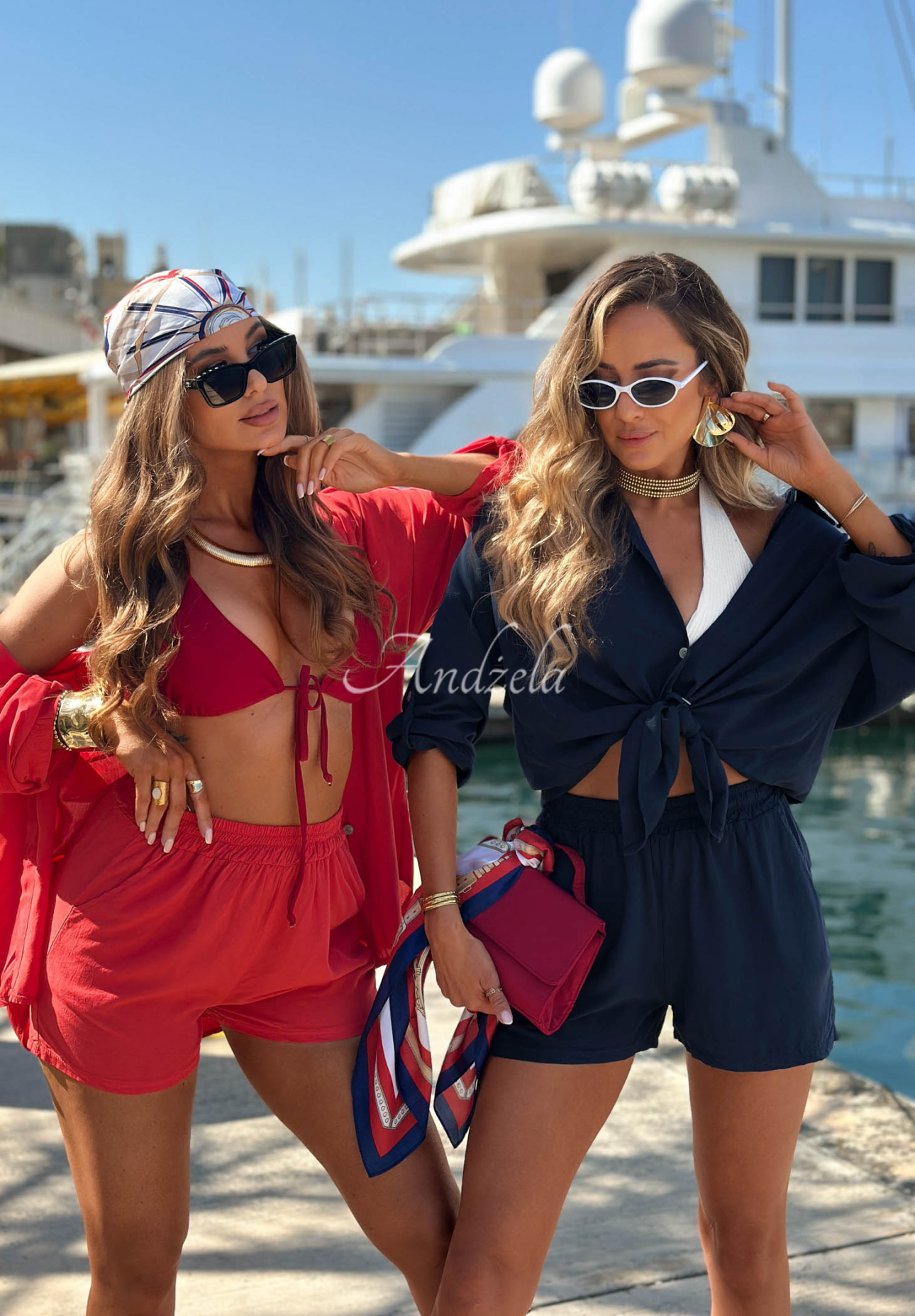 Viskoseset Hemd und Shorts Summer Essence Rot