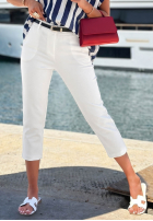 Bawełniane Hose Chinohose Sunny Bari Weiß