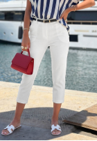 Bawełniane Hose Chinohose Sunny Bari Weiß