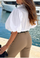 Bawełniane Hose Chinohose Sunny Bari Mokkafarben