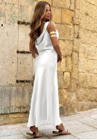 Satynowa Kleid na ramiączkach Silky Dreams Beige