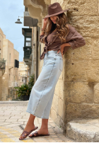 Hose Jeans mom fit Let It Flow Hellblau