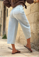 Hose Jeans mom fit Let It Flow Hellblau