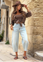 Hose Jeans mom fit Let It Flow Hellblau